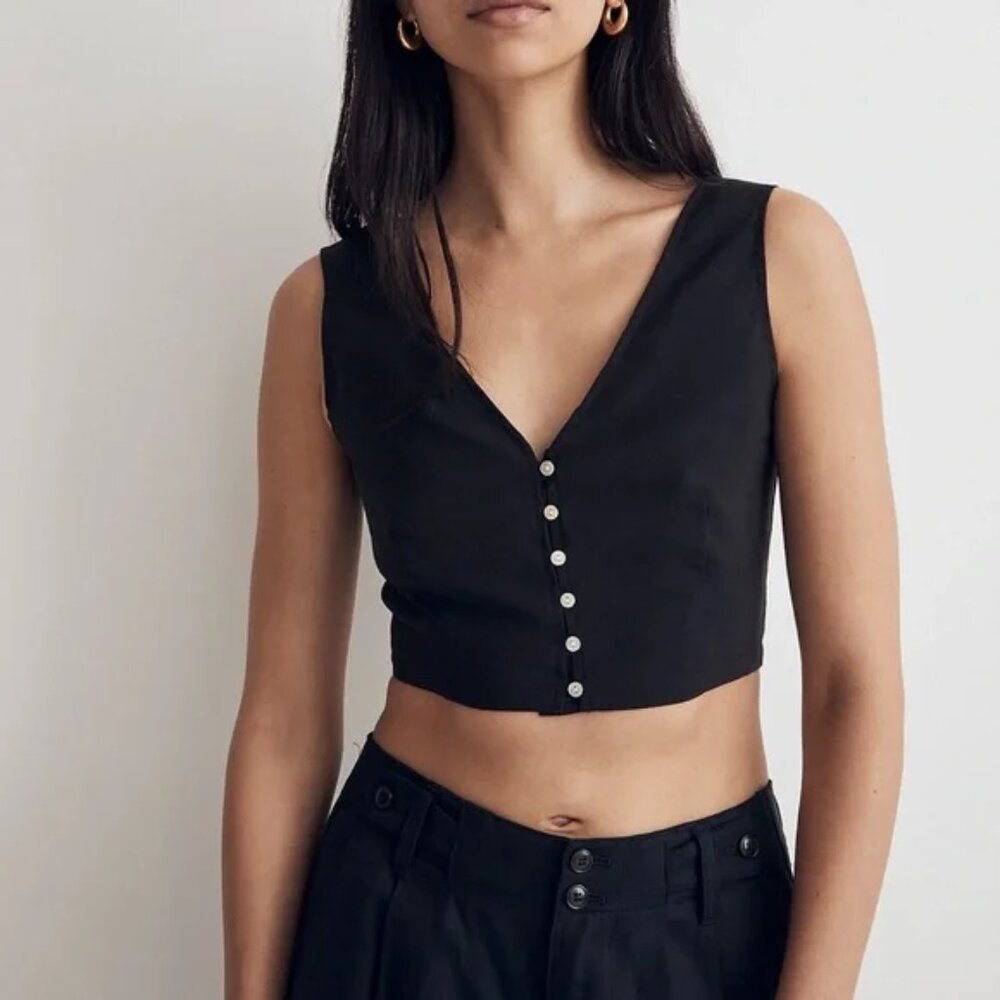 Madewell Softdrape Gwen Crop Vest Top